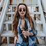 photo of Hanna Wilson in front of some stairs