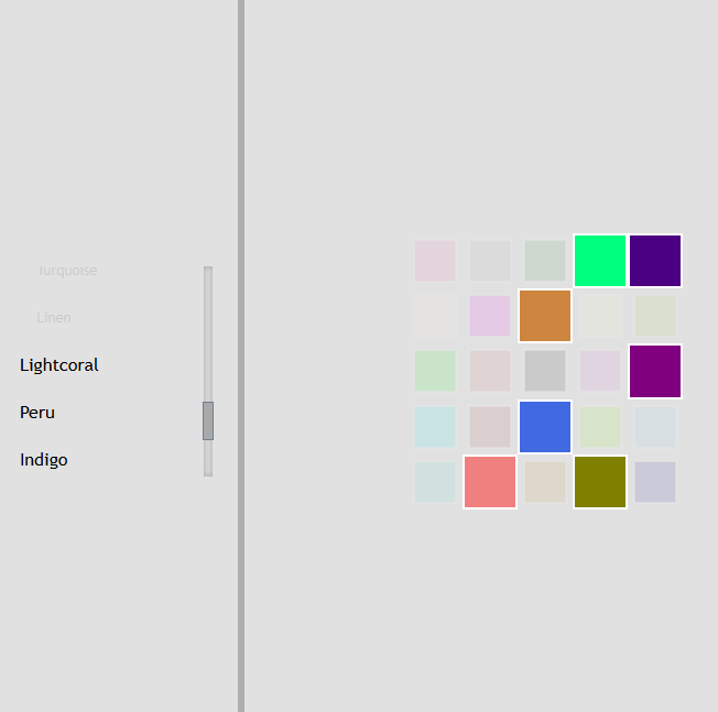 color-name pairing game interface