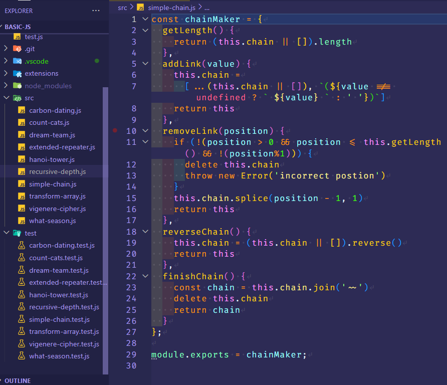 task solution code
