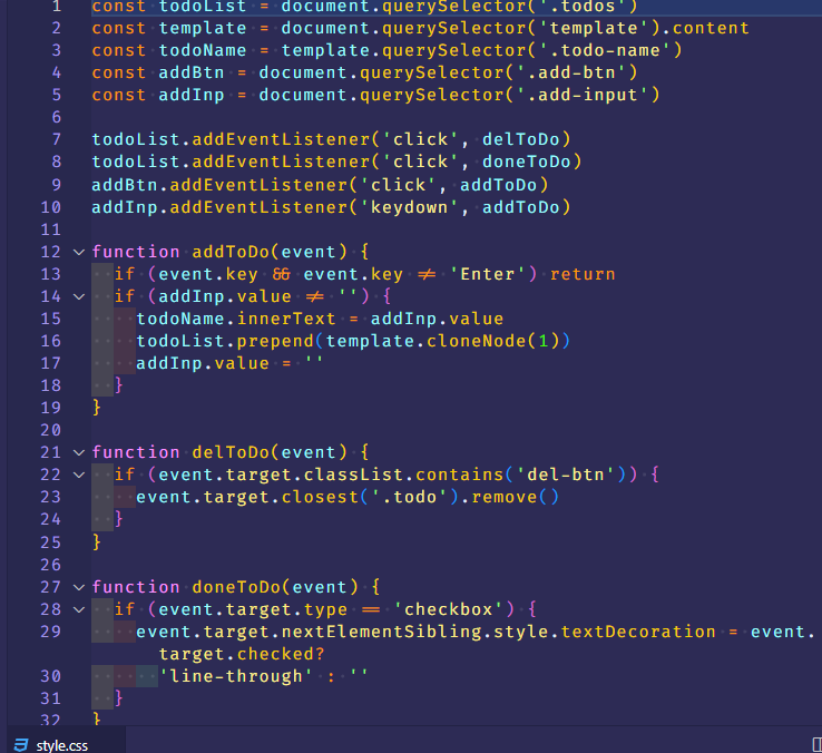 JavaScript code