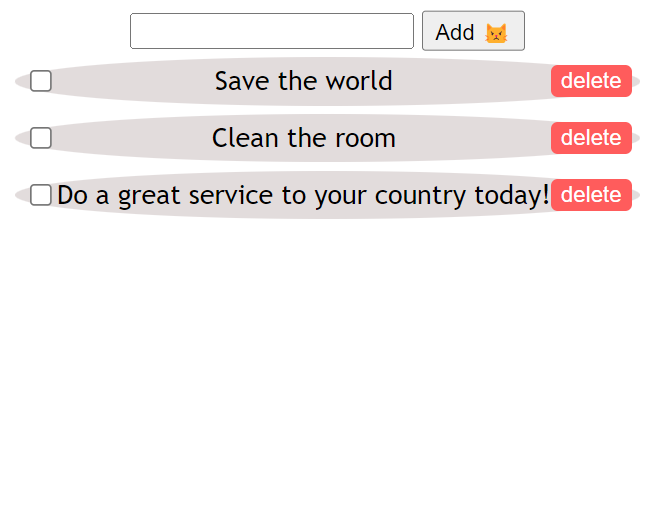 todo list user interface