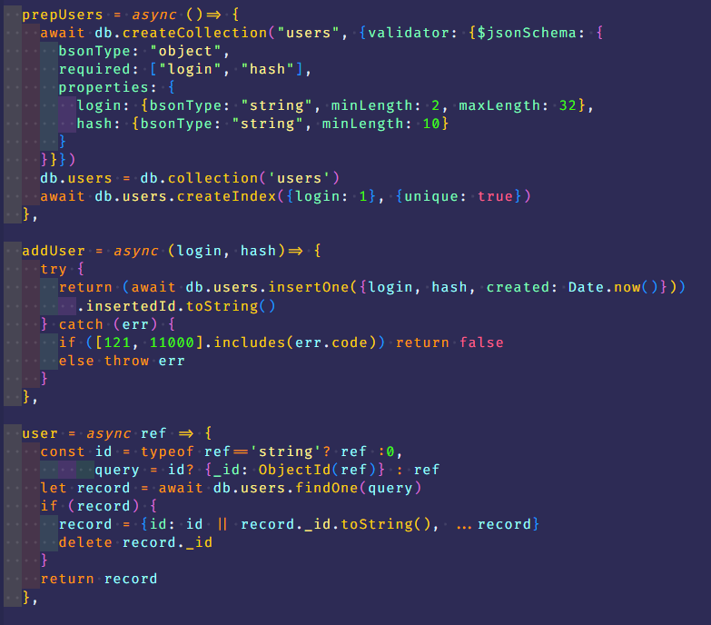 module code