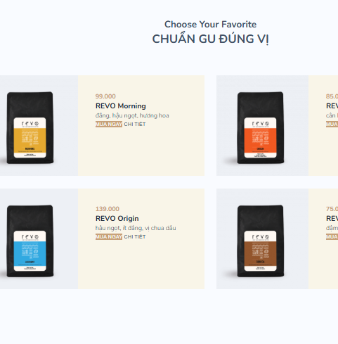 cards with coffee products