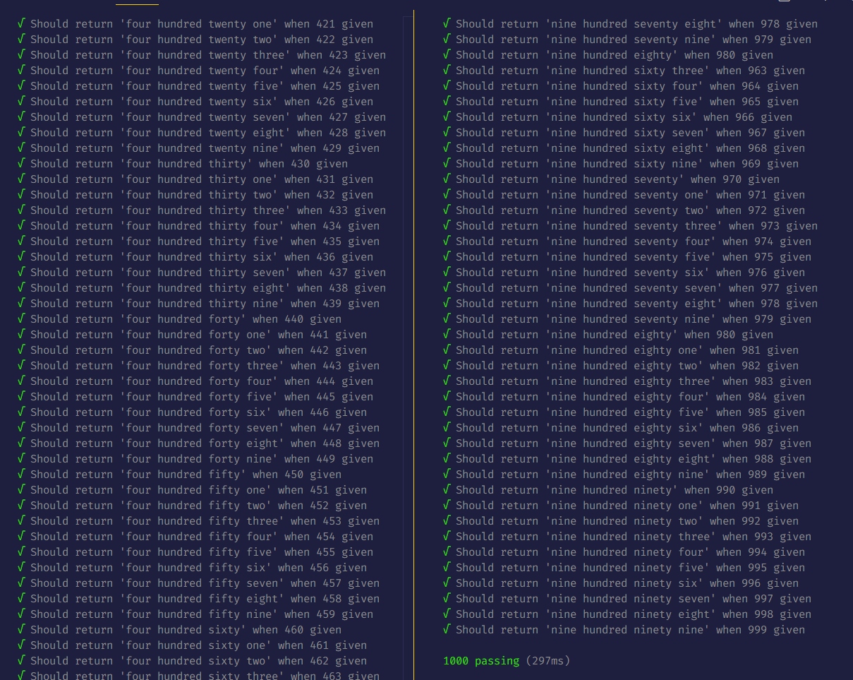 test logs