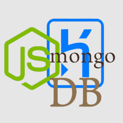 node.js, heroku and mongodb logos