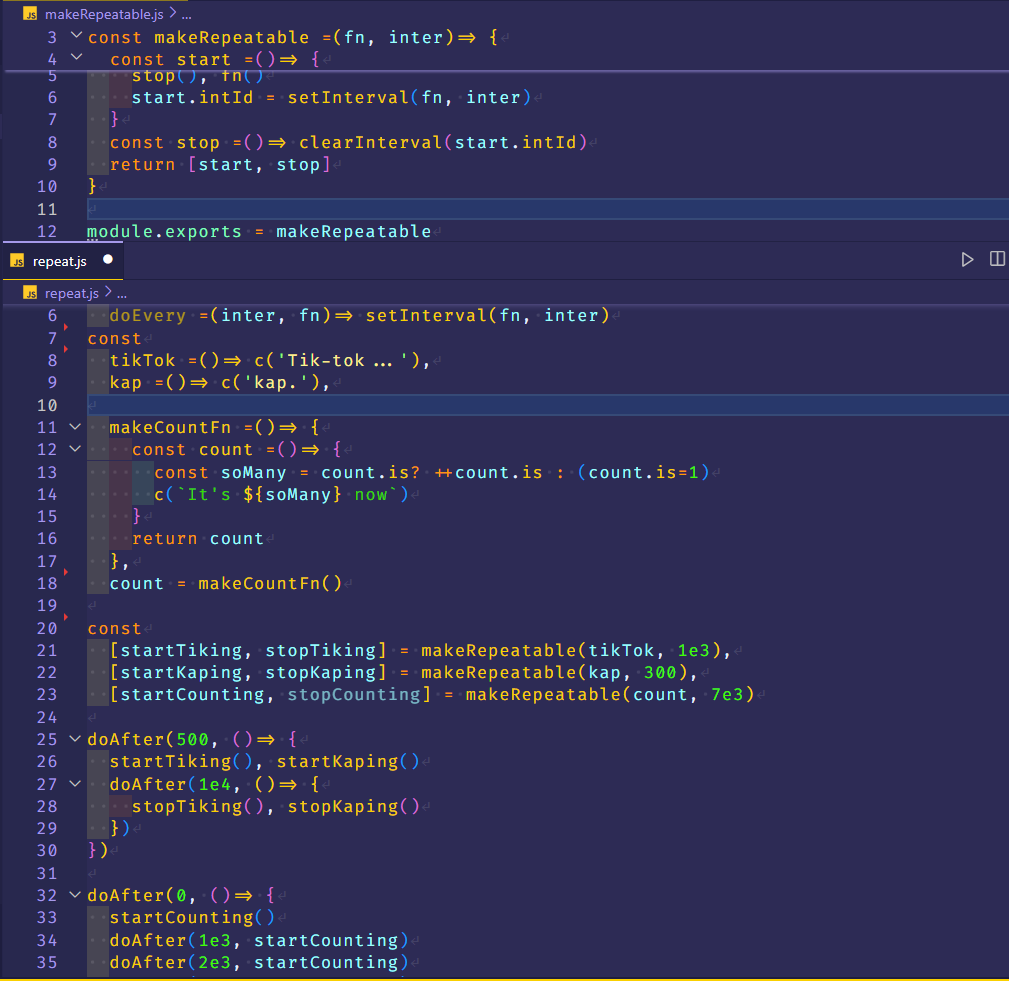 function code and testing code