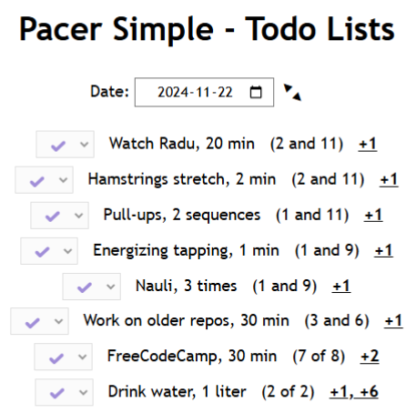 to do list for a single day