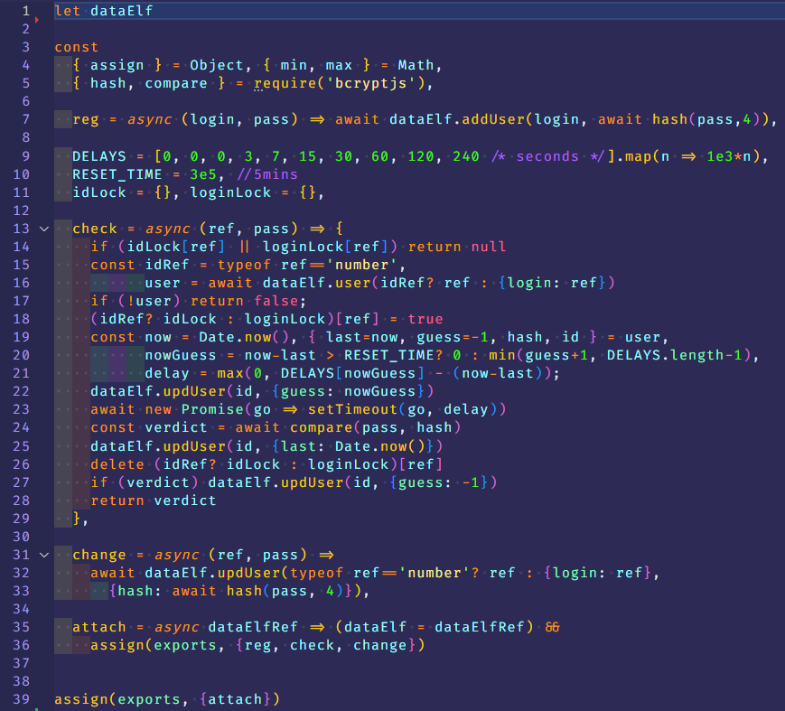 pass elf module code