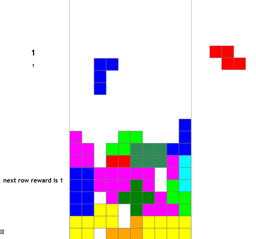 tetris screenshot with a lot of colors