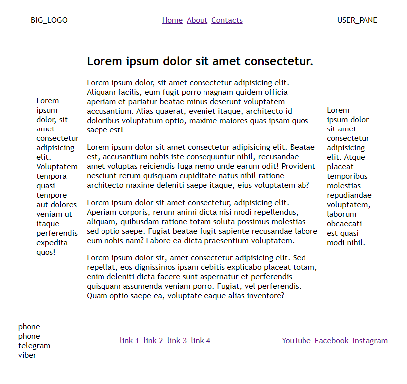 page layout