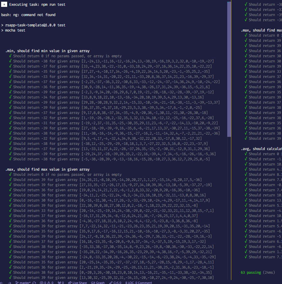 test logs