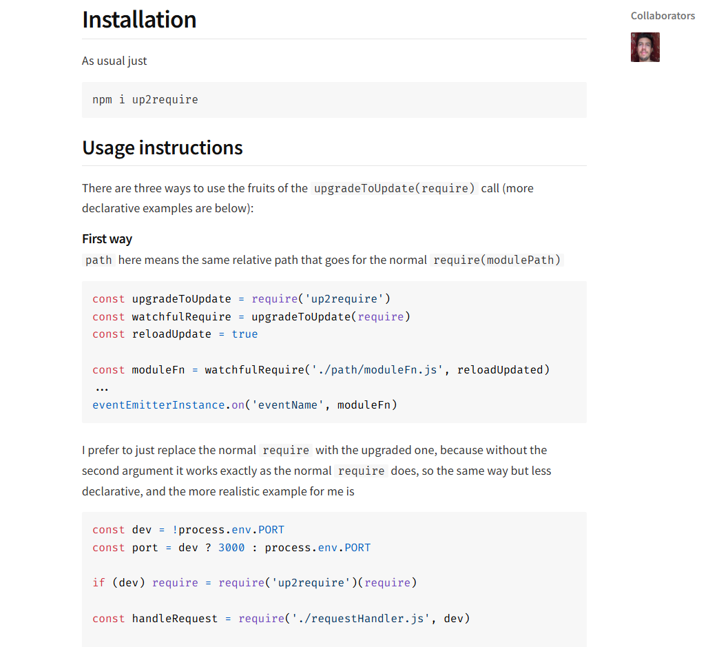 module documentation excerpt