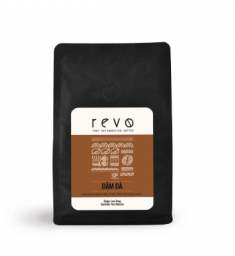 coffee bag with brown label